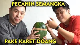 PECAHIN SEMANGKA PAKE RATUSAN KARET! (EKSPERIMEN)