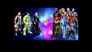 superman & hulk and thor vs marvel and dc fight