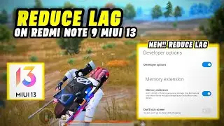 How to Reduce Lag on Redmi Note 9 Miui 13 for Pubg Mobile | BGMI 🔥