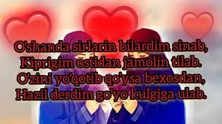 (2022) SEVGI HAQIDA SHER / MARUF SHOYIR  SEVGANINGGIZ BIRMI DOSLAR UZBEKCHA