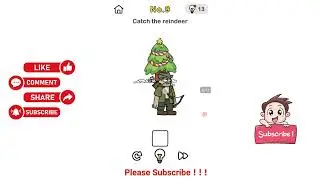Brain Out Help Santa Level 10 Catch the reindeer