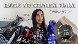 BACK TO SCHOOL HAUL 2024 | school supplies + clothing haul (junior year of college)