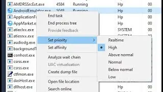 Unable to change Priority in Task Manager - Make apps Priority to High 