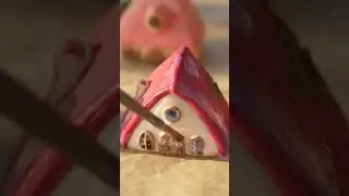 sculpting my mountain cottage ❤️ polymer clay with me #polymerclay #cottagecore #relaxingart