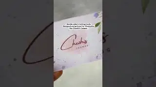 Double Sided Visiting Cards Designed and Printed by #Funkyden for Chezhi's Cosmos