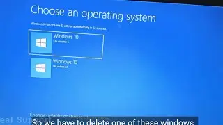 Dual Windows Problem - Romove Dual Windows 10 || choose an Operating system problem , Windows 10,11