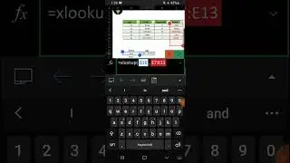 📱 How to Use XLOOKUP in Excel Mobile | Easy Search Formula 
