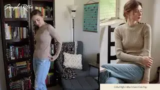 2022 A/W Review with  @FreshlyReadBooks   | Lidia High Collar Khaki Knit Top