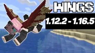 Wings mod tutorial / guide 1.12.2 - 1.16.5 Wings for flight (minecraft java edition)