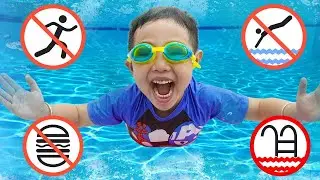 Jolie Johnny Learn Safety Rules In The Pool _ Useful Story for Kids by Kidsplay