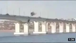 Russian Tank Column Crosses Bridge Under Heavy Ukrainian Fire