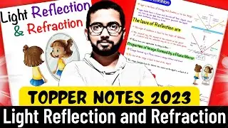 Light : Reflection and Refraction Class 10 Notes Pdf Chapter 10 Science Notes | Shobhit Nirwan | Mkr