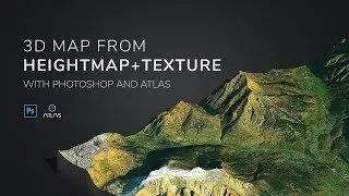 Generate 3D Map from heightmap + texture in Photoshop and ATLAS plugin - 3D-Mapper.com