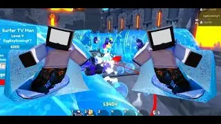 Surfer TV Man ONLY on Endless Mode - Toilet Tower Defense Summer Event #toilettowerdefense #roblox