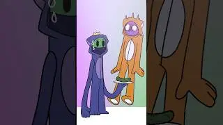 chip chip chapa chapa meme animation ( Rainbow Friends) 💜Purple and Green💚