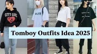 Tomboy Outfit Ideas 2025| Korean Tomboy Outfits For Teenager Girls | Boyish Fashion Ideas |