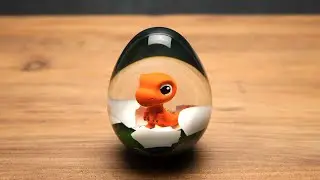 Bobby the Baby Dinosaur - Epoxy Resin Diorama | Resin Art
