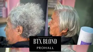 Redução de volume em grisalhos sem amarelar os fios! BTX BLEND REPAIR BLOND