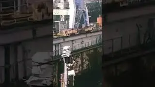 Ч.П. в порту. Переломился док. Славянка. СРЗ. Приморский край. 19.09.18 г.