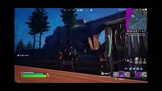 Playing Fortnite and getting a win using doom gauntlet
