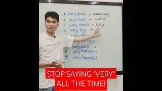 Stop saying very all the time! #very #learnenglish #education #vocabulary