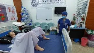 How to Change the diaper, underpad and serving the bed to an elderly patient | Final cut