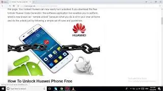 Unlock Huawei Code Generator