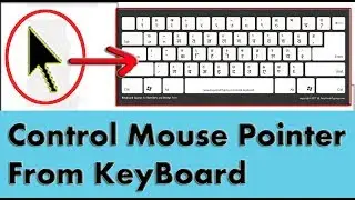 How to use keyboard as mouse | control mouse pointer from keyboard✌