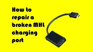 How to repair a broken MHL charging port micro usb Sven