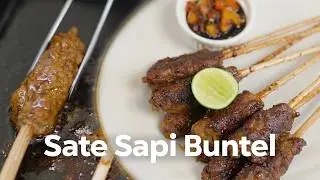 BUKAN MARANGGI ! RESEP SATE SAPI BUNTAL ! GEMUK, BERISI, MANIS GURIH !
