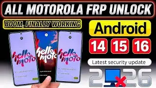 Motorola FRP Bypass Android 15 / 16 (2026) | Remove Google Lock Without PC – 100% Working Method
