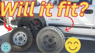 Biggest tire chevy silverado 2500hd can fit!