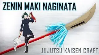 How to Make ZENIN MAKI’S NAGINATA from Paper and Cardboard - Jujutsu Kaisen DIY