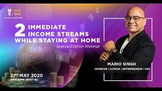 2 IMMEDIATE Income Streams You Should Leverage While Staying At Home [Special Webinar]