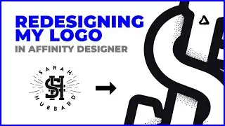 Redesigning My Logo - My Full Process in Affinity Designer | Speed Art