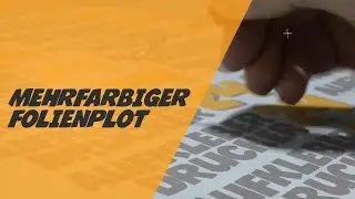 Mehrfarbiger Folienplot - Aufkleberdrucker24.de