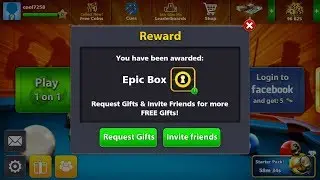 8 Ball Pool Free Epic Box + Rare Box Rewards Links 10th October 2017