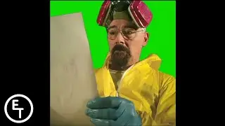GREEN SCREEN - Walter White drawing on paper [@Reelphael2] [1080p60]