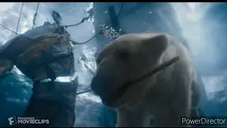 dolittle (2020): yoshi the polar bear underwater scenes