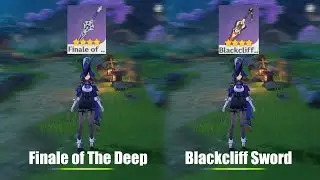 How Much Different Is There Between Finale of The Deep Vs Blackcliff Sword For Clorinde? || GI