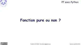 PF avec Python : Qu'est-ce qu'une fonction pure ?