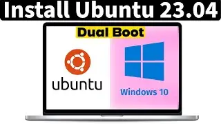 Dual Boot Ubuntu 23.04 and Windows 10 Step by Step in Hindi [ 2023 ] | Install Ubuntu Lunar Lobster