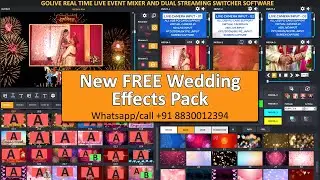 New FREE Wedding Effects | Shadi| Effects|Golive Software Real Time Effects