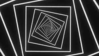 Black & White Square Tunnel background 4K 🖤🤍 Minimal Geometry desktop wallpaper | 1 Hour Screensaver
