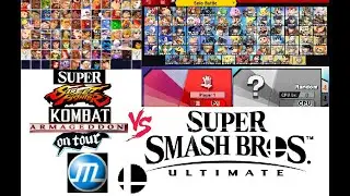 My Character Select Roster from Super Street Fighter Kombat Armageddon On Tour Message to Everybody