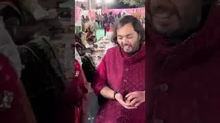 Anant Ambani And Radhika merchant performs Anna Seva