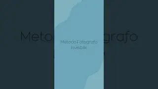 Metodo fotografo invisibile 