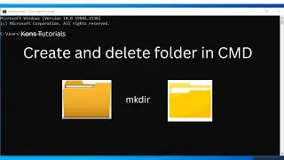 How to  Create and delete a folder in Windows using CMD (Command Prompt) windows 10,11