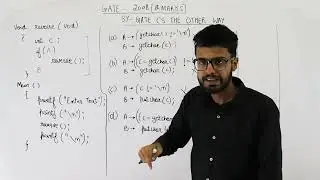 Gate 2008 pyq C Programming | Choose the correct option to fill ?1 and ?2 so that the program below