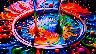 Colorful Liquid Paint Abstract Background Video - Copyright Free | 4K Ultra HD  No Sound (OLED Safe)